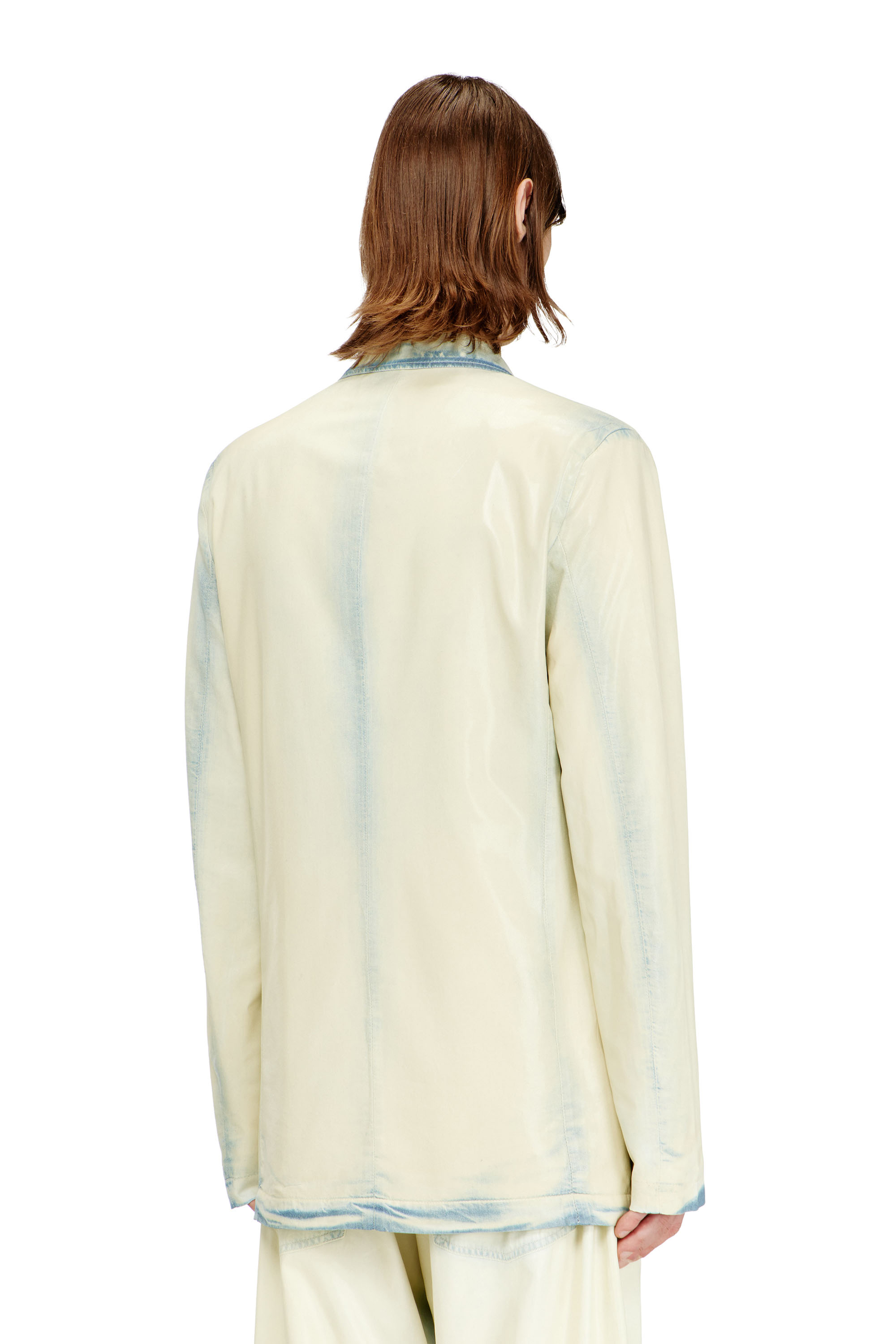 Diesel - D-NIVALE-FSI, Man's Blazer in fluid X-Ray bleach denim in null - 3